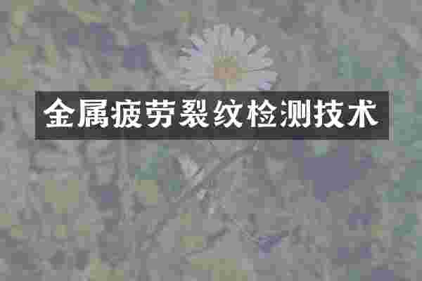 金属疲劳裂纹检测技术